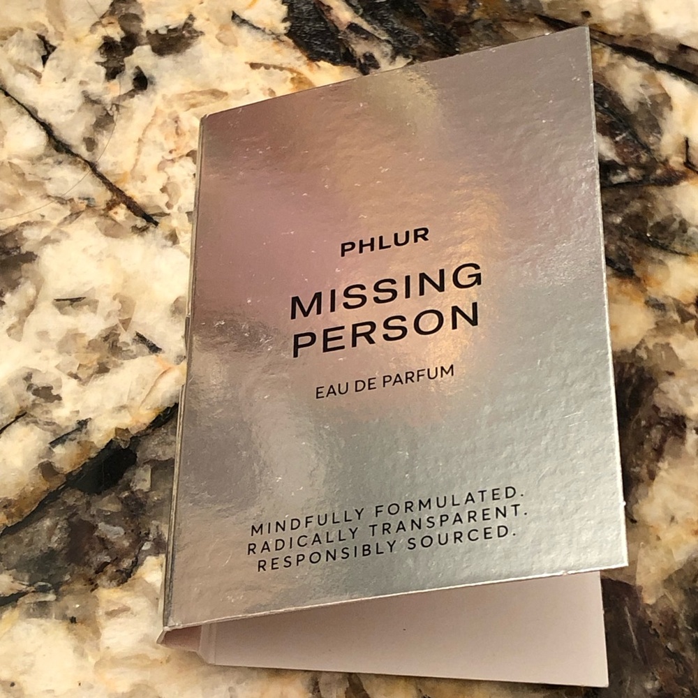 PHLUR Missing Person 2ml Sample Vial Spray Card